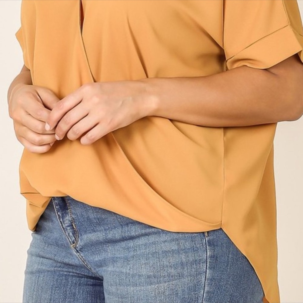 Plus Size Drape Shirt - Picture 2 of 3